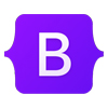 Bootstrap Frontend Framework Official Logo for Web Development