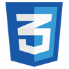 CSS3 Stylesheet Language Official Logo for Web Design